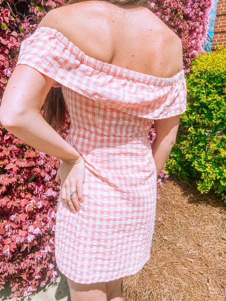 Pink Checkered Dress
