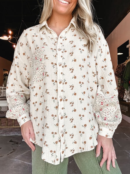 Cottage Garden Button Up