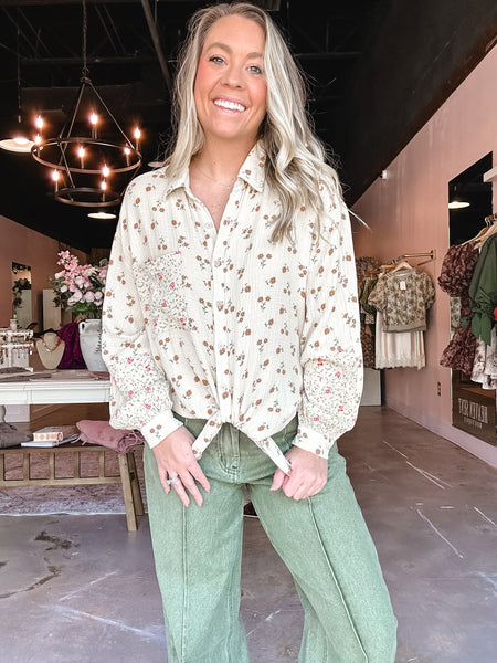Cottage Garden Button Up