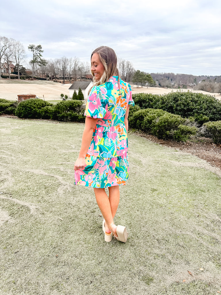 Green Floral Babydoll Dress Heaven Sent Boutique Green Floral Babydoll Dress Heaven Sent Boutique
