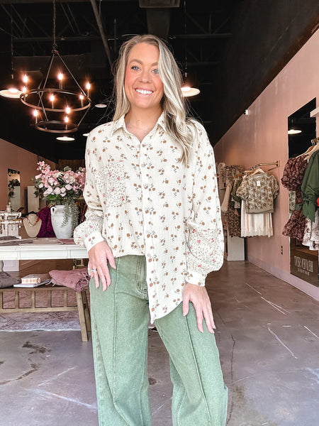 Cottage Garden Button Up