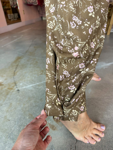 Secret Garden Floral Barrel Jeans