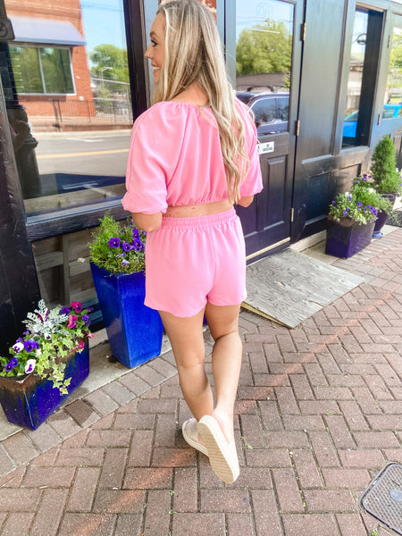 Pink Relaxed Shorts
