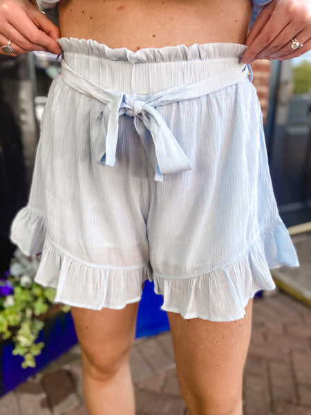 Baby Blue Relaxed Shorts