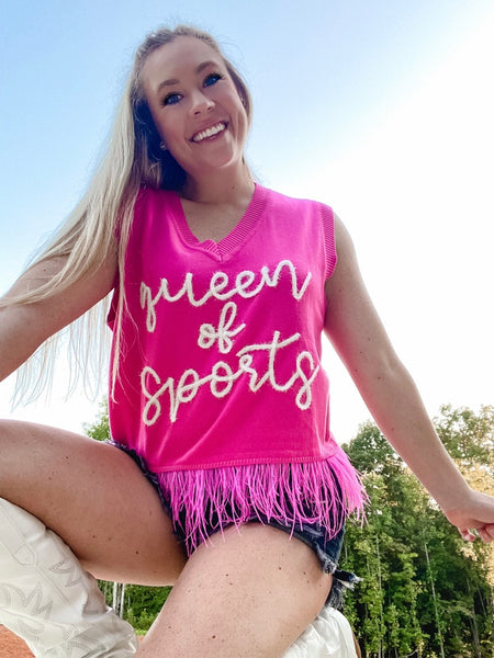 “Queen of Sports” Sweater Tank