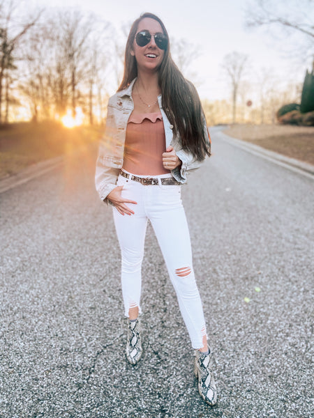 Rhinestone Denim Jacket