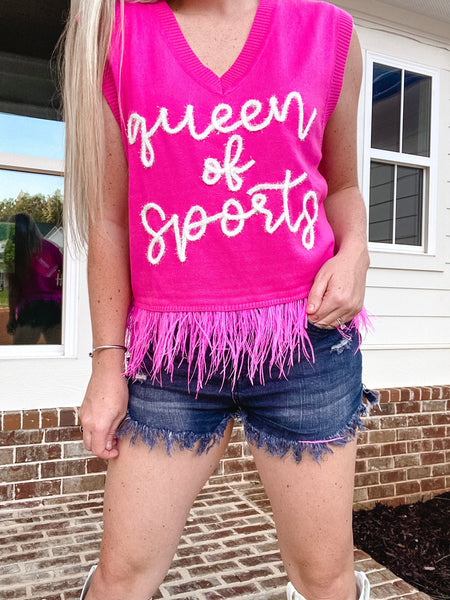 “Queen of Sports” Sweater Tank