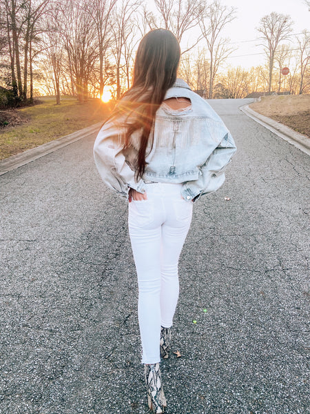 Rhinestone Denim Jacket