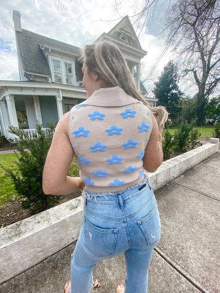 Floral Sweater Tank