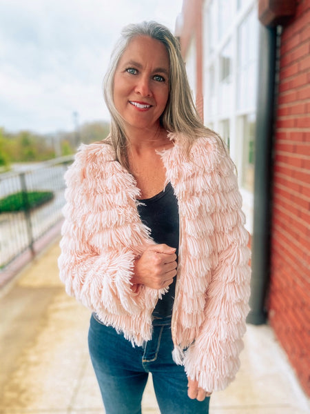 Pink Fur Jacket