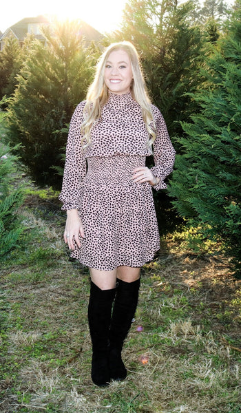 Pink Leopard Dress