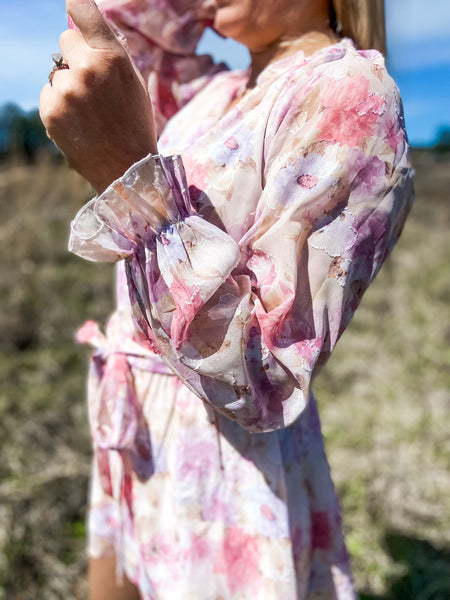 Floral Chiffon Print Romper