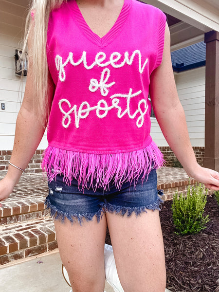 “Queen of Sports” Sweater Tank