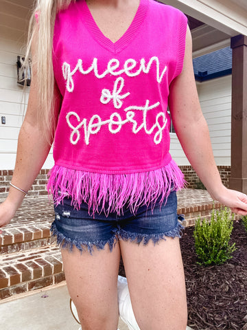 “Queen of Sports” Sweater Tank