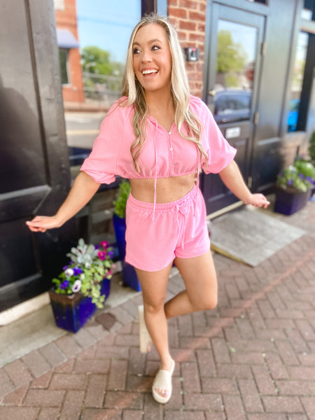 Pink Relaxed Shorts