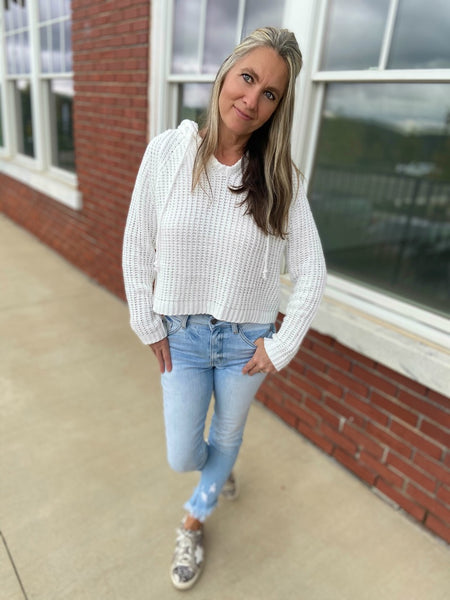 Highland White Pullover