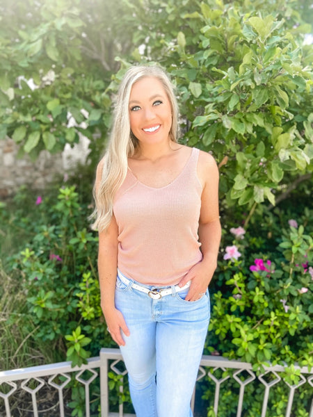 Misty Rose Sweater Tank