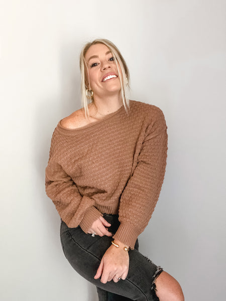 Brown Sugar Crop Sweater